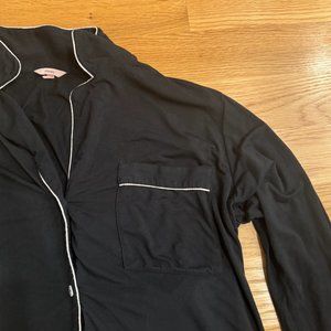 Eberjey Tencel Modal Long PJ Set Black/Sorbet Size Small